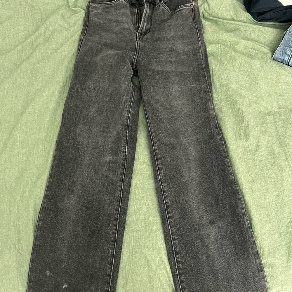 Blank NYC Washed Black Straight Leg Jeans